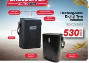 Auto Kraft Rechargeable Digital Tyre Inflation FED.CZK3654-Each