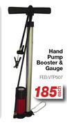 Hand Pump Booster & Gauge FED.VTP507