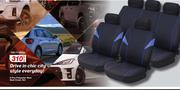 9 Pce Polyester Blue Seat Cover Set FED.TY1662BL-Per Set