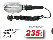 Lead Light With 5m Cord FED.VYL990-Each