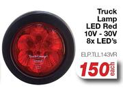 Truck Lamp LED Red 10V-30V 8x LED's ELP.TLL143VR-Each