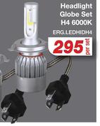 Headlight Globe Set H4 6000K ERG.LEDHIDH4-Per Set