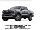Skinz Custom Fit Seat Covers For Ford/Mazda Ranger T6/BT-50 2014-2022 Models FED.SKINZT6FF-Per Set