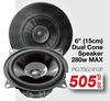 Pioneer 6" (15cm) Dual Cone Speaker 280W Max PIO.TSG1610F-Per Set