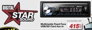 Digital Star Sound Multimedia Fixed Face USB/SD Card Aux In STA.SSUSB210BT