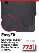 Universal Rubber Mats FED.UNIRR-Per Set