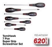 Tomi Hawk 7 Pce Super Grip Screwdriver Set FED.AKT32091-Per Set