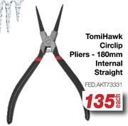 Tomi Hawk Circlip Pliers 180mm Internal Straight FED.AKT73331-Each