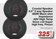 Coaxial Speaker 6.5" 3 Way Speaker STA.SSS6602-Per Set