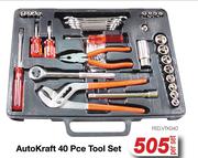 Auto Kraft 40 Pce Tool Set FED.VTK040-Per Set