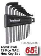 TomiHawk 12 Pce SAE Hex Key Set FED.AKT73000-Per Set