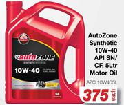AutoZone Synthetic 10W-40 API SN/CF Motor Oil AZC.10W405L-5Ltr