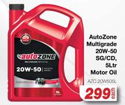 AutoZone Multigrade 20W-50 SG/CD Motor Oil AZC.20W505L-5Ltr