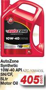 Auto Zone Synthetic 10W-40 API SN/CF, Motor Oil AZC.10W405L-5Ltr 