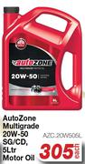 Auto Zone Multigrade 20W-50 SG/CD, Motor Oil AZC.20W505L-5Ltr 