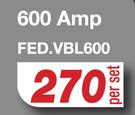 Jumper Cables 600 Amp FED.VBL600-Per Set