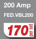 Jumper Cables 200 Amp FED.VBL200-Per Set