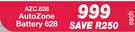 Auto Zone Battery 628 AZC.628-Each