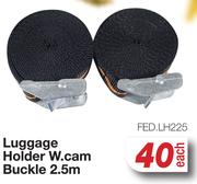 Luggage Holder W.Cam Buckle 2.5m FED.LH225-Each