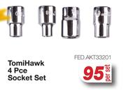 Tomi Hawk 4 Pce Socket Set FED.AKT33201-Per Set