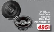 Pioneer 4" (10cm) Dual Cone Speaker 190W Max PIO.TSG1610F