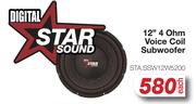 Digital Star Sound 12" 4 Ohm Voice Coil Subwoofer STA.SSW12W5200