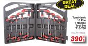 TomiHawk 16 Piece T Handle Tool Set T10-T50 (FED.AKT22955)-Per Set