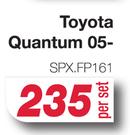 Femo Front Brake Pads Toyota Quantum 05- (SPX.FP161)-Per Set