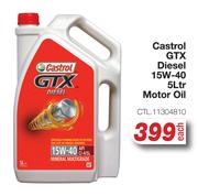 Castrol GTX Diesel 15W-40 Motor Oil (CTL.11304810)-5L Each
