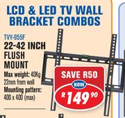 22-42" LCD & LED TV Flush Mount Bracket TVY-955F