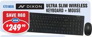Dixon Ultra Slim Wireless Keyboard+ Mouse K701M696