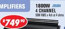 Jebson 1800W 4 Channel Car Amplifier JB5004 