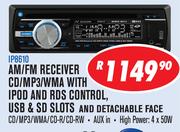 Dixon AM/FM Receiver CD/MP3/WMA With Ipod And RDS Control,USB And SD Slots And Detachable Face IP861