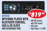 Dixon MP3/WMA Player With Bluetooth Control,USB And SD Slots And Detachable Face