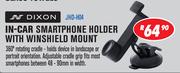 Dixon In Car Smartphone Holder With Winshield Mount JHD-H04