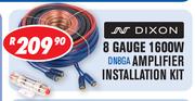 Dixon 8 Gauge 1600W Amplifier Installation Kit DN8GA