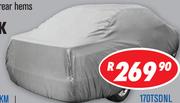 170T Hatchback  Polyester Car Covers Medium With Elastic Front And Rear Hems 170THBKM