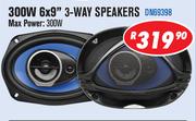 Dixon 300W 6x9" 3 Way Speakers DN69398