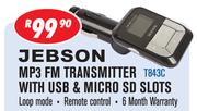 Jebson MP3 FM Transmitter With USB And Micro SD Slots T843C
