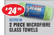 2 Piece Microfibre Glass Towels R227021W