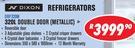 Dixon 320Ltr Double Door Metallic Refrigerators DMF320M