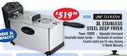 Dixon 3Ltr Stainless Steel Deep Fryer DF035