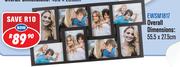 Multi Photo Frames Overall 55.5x27.5Cm EWSM1817