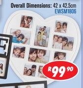 Multi Photo Frames Overall 42x42.5Cm EWSM1806