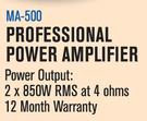DXN Pro Professional Power Amplifier MA500