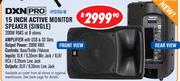 DXN Pro 15" Active Monitor Speaker(Single) HYQ15A-M