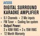 Dixon Digital Surround Karaoke Amplifier AV3355