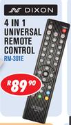 Dixon 4 In 1 Universal Remote Control RM-301E