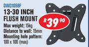 13-30" Flush Mount Wall Brackets DMD1058F