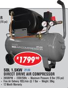 Dixon 50Ltr 1.5KW Direct Drive Air Compressor ZFL50